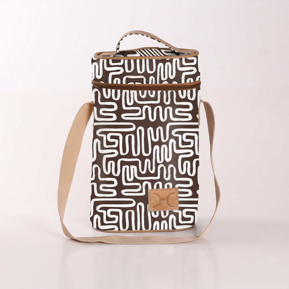 Wine Cooler Double | Laminated Fabric with Genuine Leather | In Stock