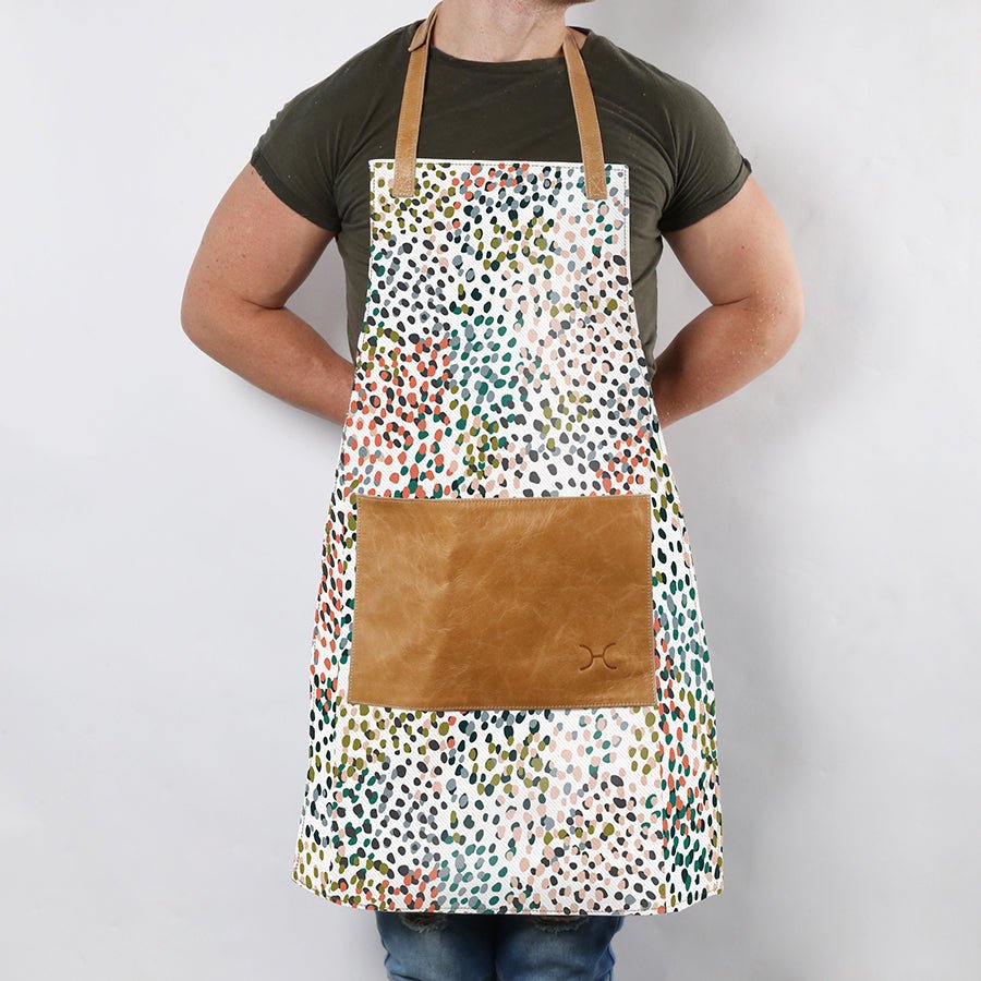 Apron | Laminated Fabric with Genuine Leather Pouch | Corporate Confetti - All About Kitchen Apron by Thandana