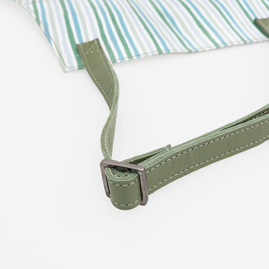 Apron | Laminated Fabric with Genuine Leather Pouch | Corporate Kitchen Apron by Thandana