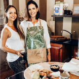 Apron | Laminated Fabric with Genuine Leather Pouch Kitchen Apron by Thandana