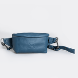 Ari bumbag | genuine leather - aqua leather / gunmetal (default) - handbag