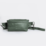 Ari Bumbag | Genuine Leather Basil / Gunmetal (default) Handbag by Thandana
