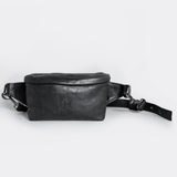 Ari bumbag | genuine leather - black leather / gunmetal (default) - handbag