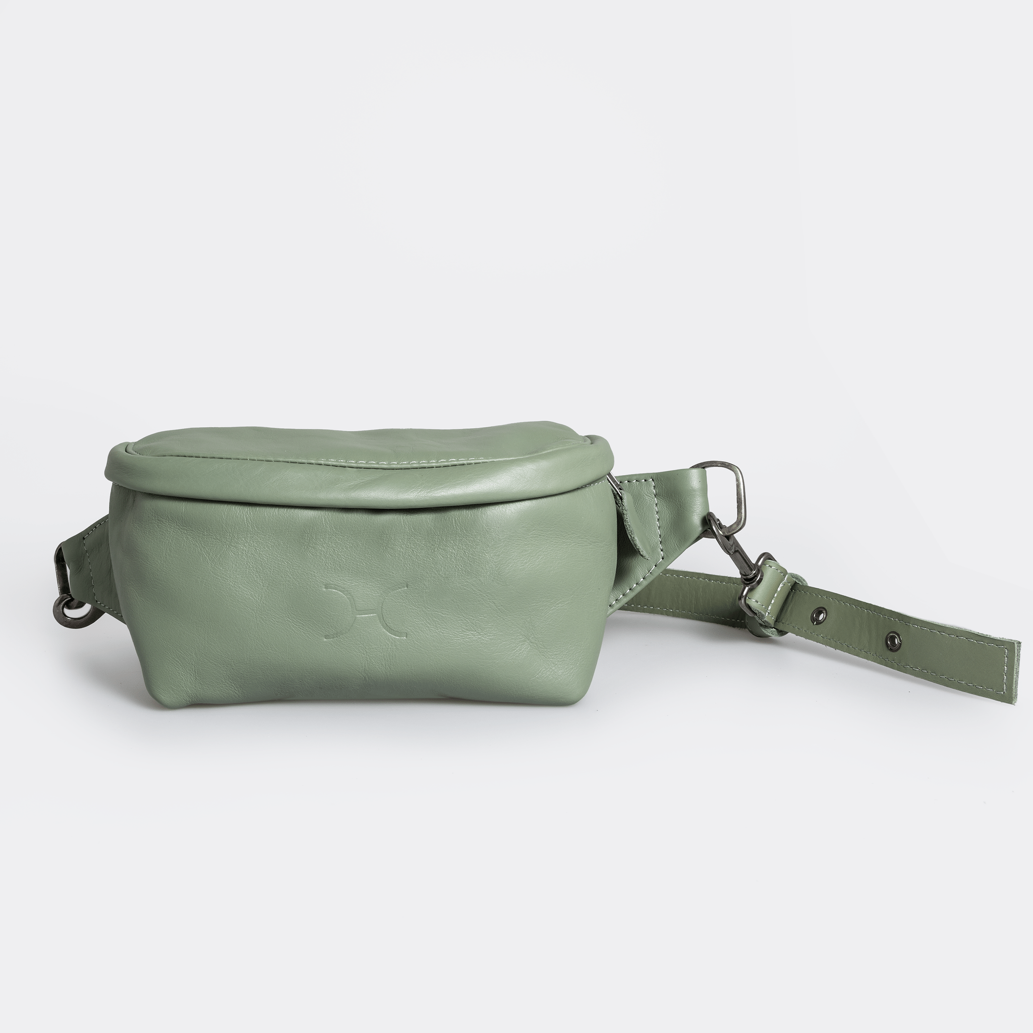 Ari Bumbag | Genuine Leather Green / Gunmetal (default) Handbag by Thandana