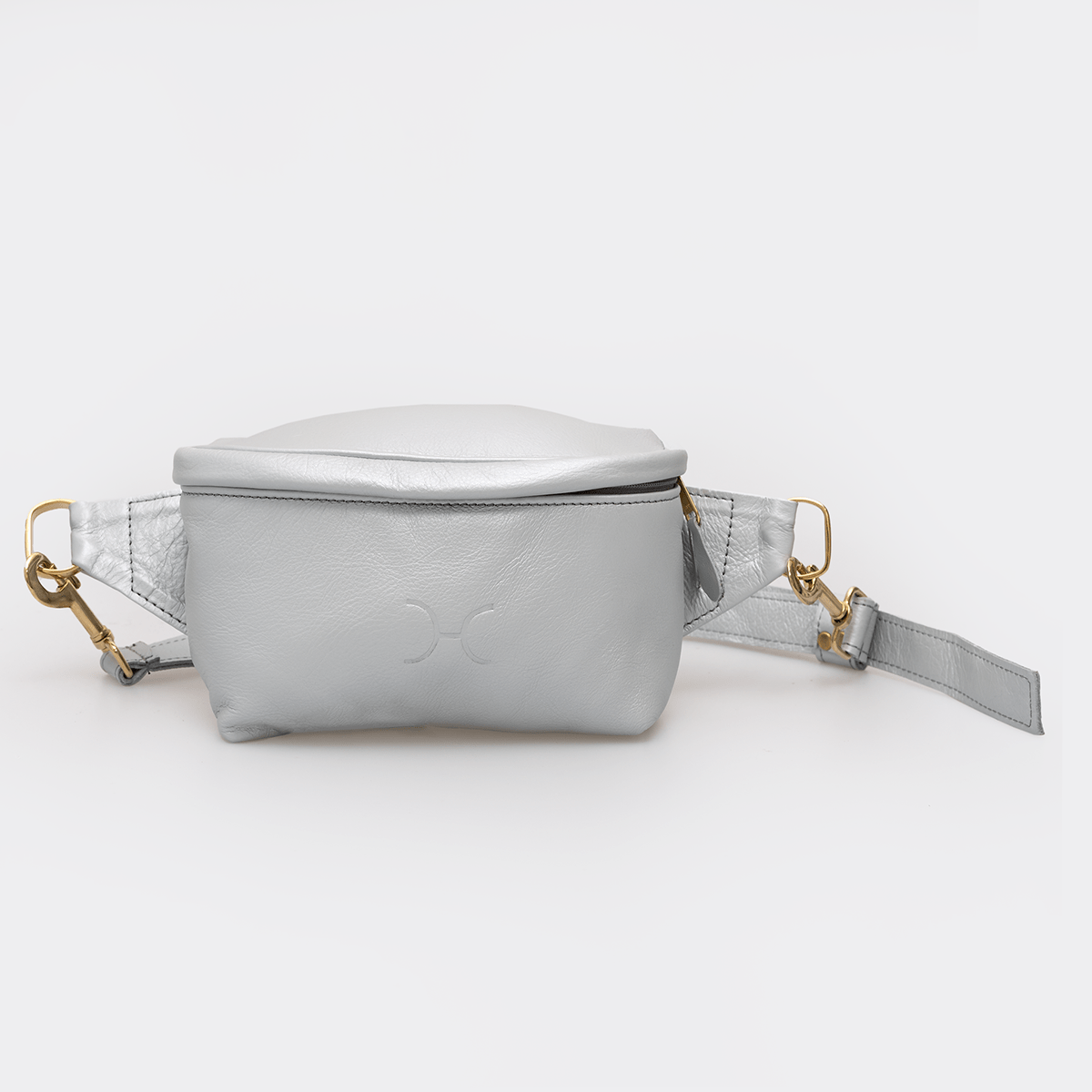 Ari Bumbag | Genuine Leather Silver / Gunmetal (default) Handbag by Thandana