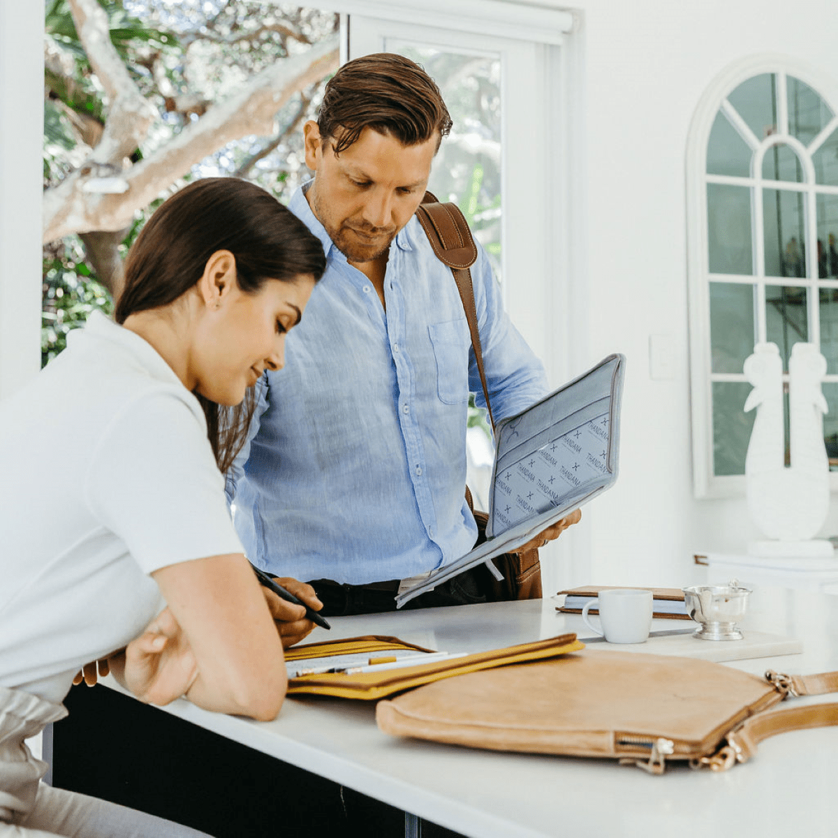 B5 Notebook Hardcover | Genuine Leather Notebook Cover by Thandana