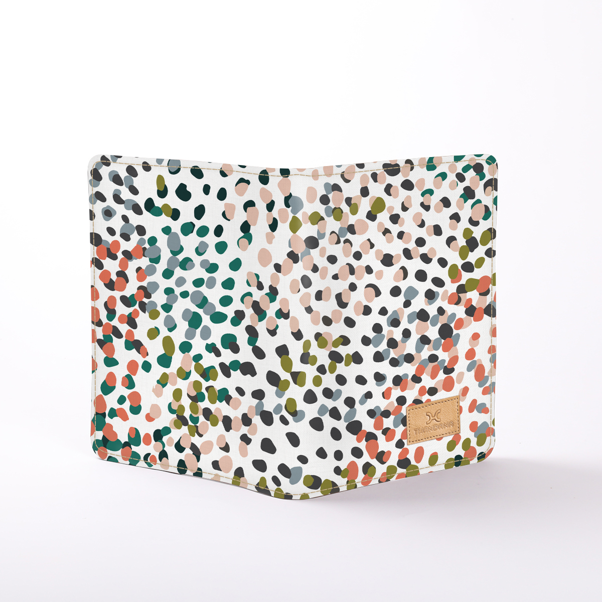 B5 Notebook Hardcover | Laminated Fabric Confetti - All About / Chunky Zip Notebook Cover by Thandana