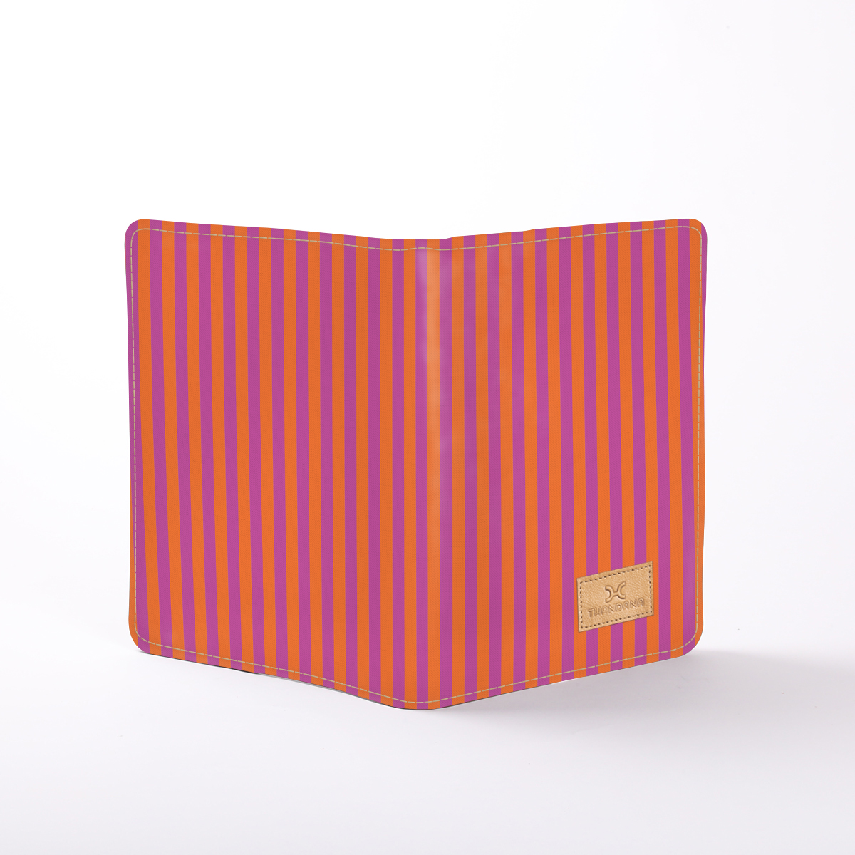 B5 Notebook Hardcover | Laminated Fabric Linear - Preppy / Chunky Zip Notebook Cover by Thandana