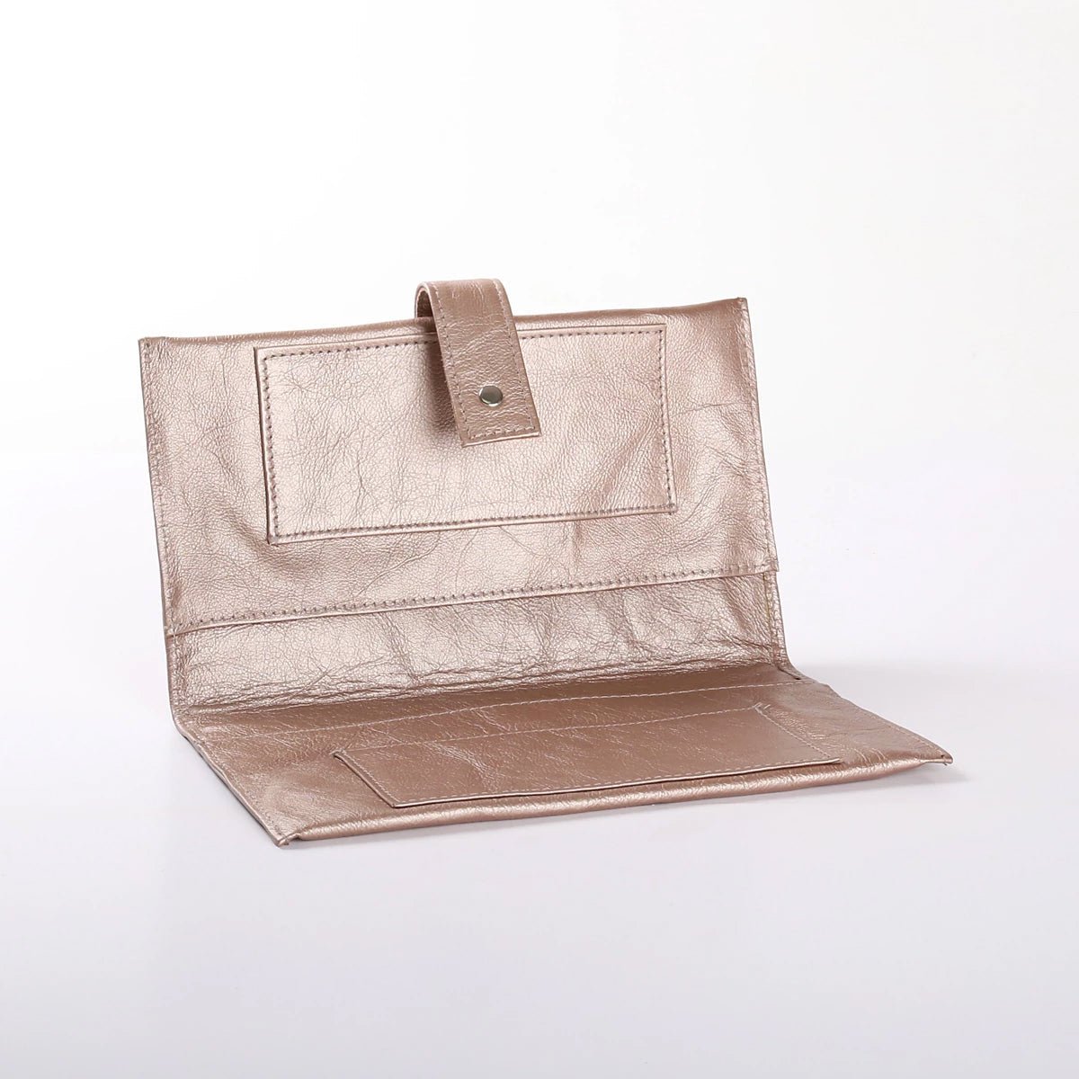 Baby Changing Wallet | Genuine Leather Champagne Leather Nappy Wallet by Thandana