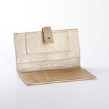 Baby Changing Wallet | Genuine Leather Gold Leather Nappy Wallet by Thandana