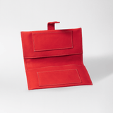 Baby Changing Wallet | Genuine Leather Red Leather Nappy Wallet by Thandana