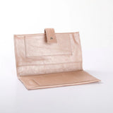 Baby Changing Wallet | Genuine Leather Rose Gold Leather Nappy Wallet by Thandana