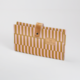 Baby changing wallet | laminated fabric with genuine leather - indie - sunset - nappy wallet fabric