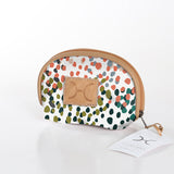 Baby Dummy Bag | Laminated Fabric with Genuine Leather Make Up Fabric Bag by Thandana