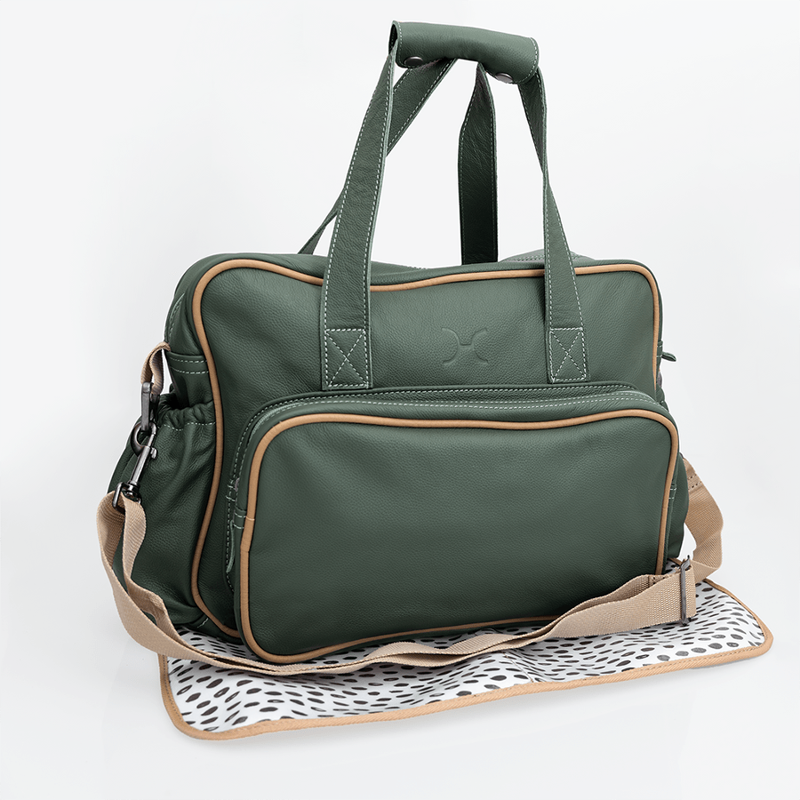 Baby Nappy Bag Leather RTS - Thandana UK