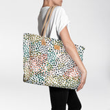 Beach Bag Large | Laminated Fabric Confetti - All About / Chunky Zip Utility Shopper Bag by Thandana