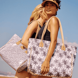 Beach Bag Large | Laminated Fabric Utility Shopper Bag by Thandana