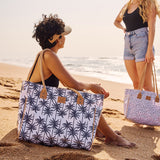 Beach Bag Large | Laminated Fabric Utility Shopper Bag by Thandana