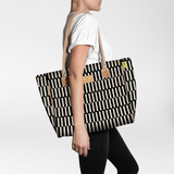 Beach bag medium | laminated fabric - indie - pitch / chunky zip - utility shopper bag