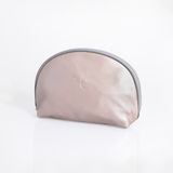 Big Mouth Bag | Genuine Leather Rose Gold - Leather Makeup Bag by Thandana