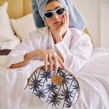 Big Mouth Bag | Laminated Fabric Make Up Fabric Bag by Thandana