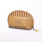 Big Mouth Extender Bag | Laminated Fabric Indie - Sunset / Chunky Zip Make Up Fabric Bag by Thandana