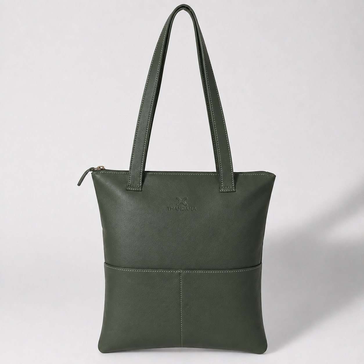 Book Bag Original | Genuine Leather Basil Leather Handbag by Thandana