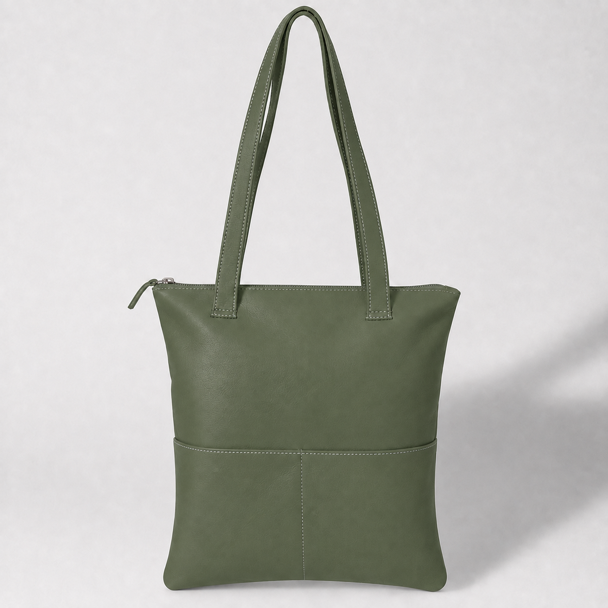 Book Bag Original | Genuine Leather Green Leather Handbag by Thandana
