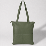 Book Bag Original | Genuine Leather Green Leather Handbag by Thandana