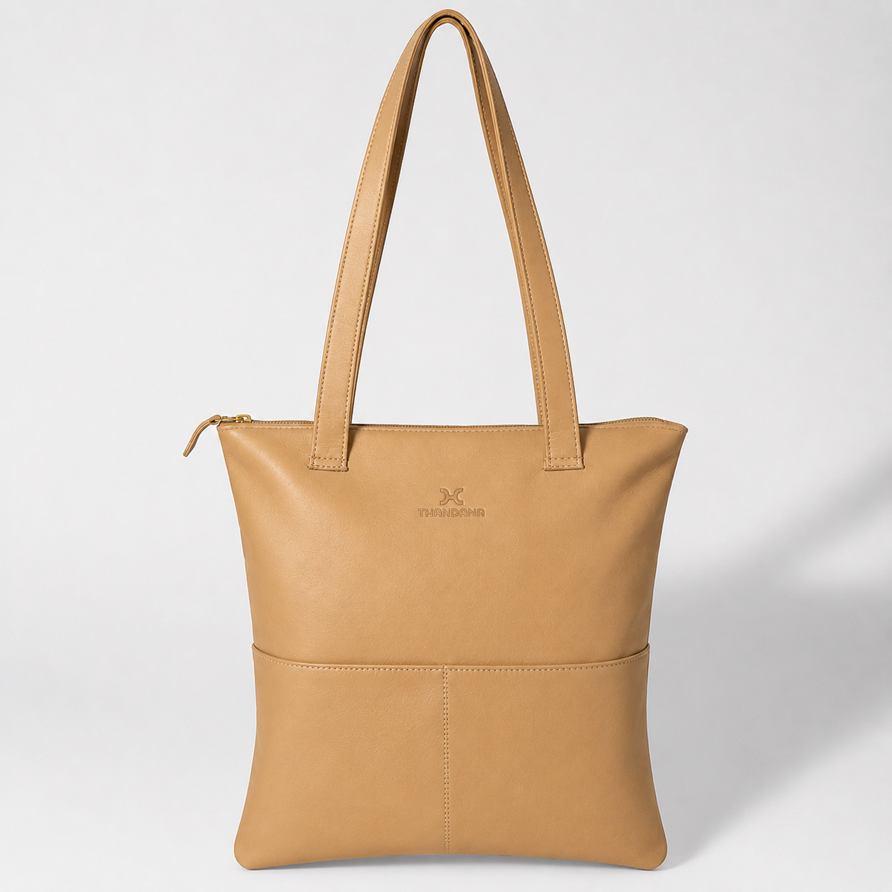 Book Bag Original | Genuine Leather Hazelnut Leather Handbag by Thandana