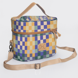 Bougie vanity beige | laminated fabric with genuine leather - vanity fabric