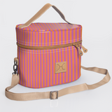 Bougie vanity beige | laminated fabric with genuine leather - vanity fabric