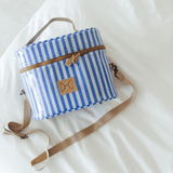 Bougie vanity beige | laminated fabric with genuine leather - vanity fabric