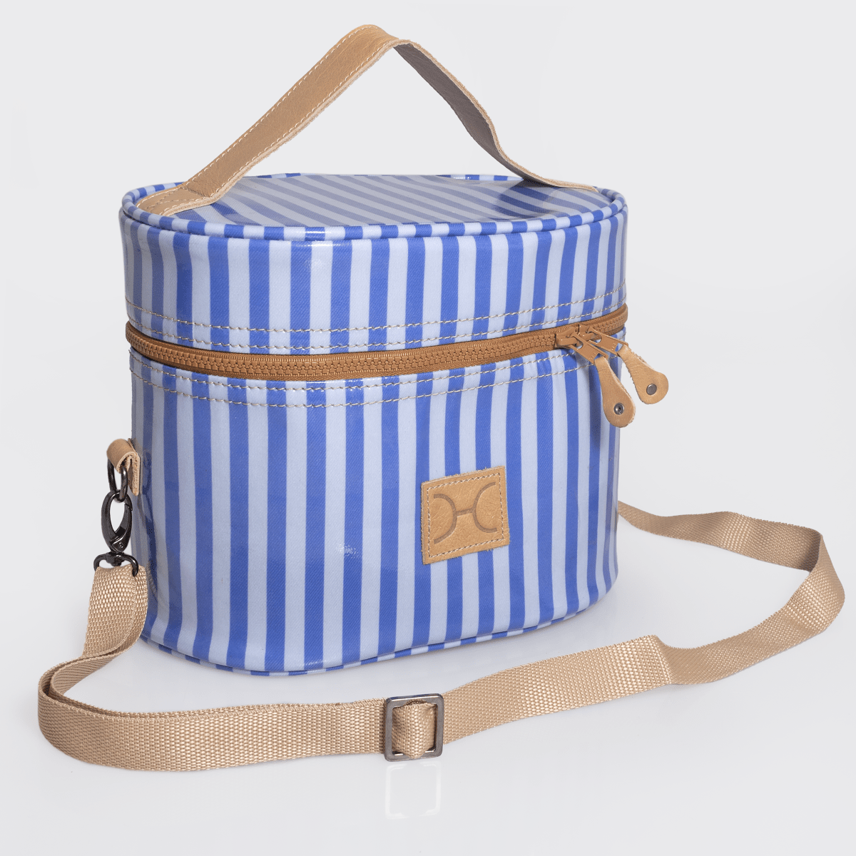 Bougie vanity beige | laminated fabric with genuine leather - linear - jet - vanity fabric