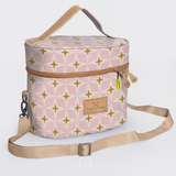 Bougie vanity beige | laminated fabric with genuine leather - nova - blush - vanity fabric