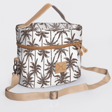 Bougie vanity beige | laminated fabric with genuine leather - palm - neutral - vanity fabric