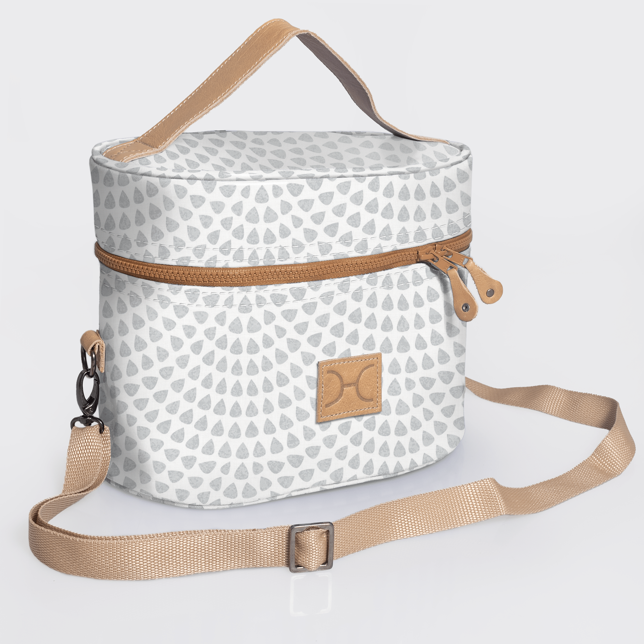 Bougie vanity beige | laminated fabric with genuine leather - scale away with me - moonstruck - vanity fabric