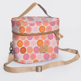 Bougie vanity beige | laminated fabric with genuine leather - smiley - blush - vanity fabric