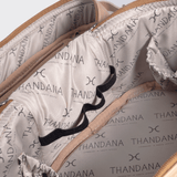 Bougie Vanity Blue | Laminated Fabric with Genuine Leather Vanity Fabric by Thandana