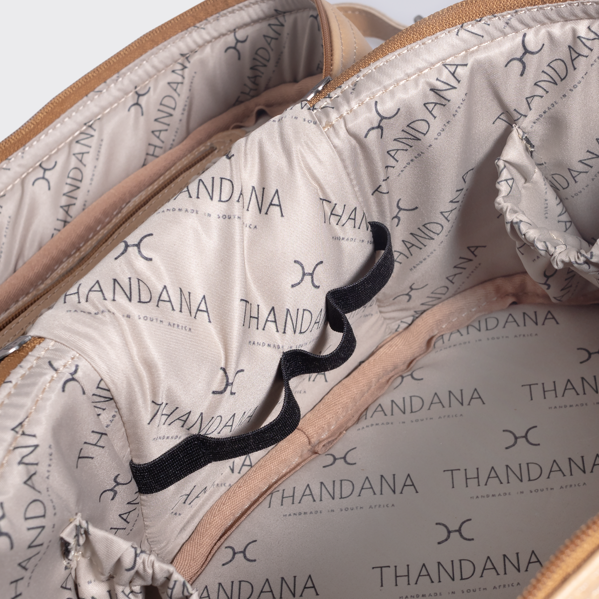 Bougie Vanity Blue | Laminated Fabric with Genuine Leather Vanity Fabric by Thandana