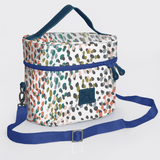 Bougie Vanity Blue | Laminated Fabric with Genuine Leather Confetti - All About Vanity Fabric by Thandana