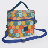 Bougie Vanity Blue | Laminated Fabric with Genuine Leather Smiley - Jet Vanity Fabric by Thandana