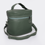 Bougie Vanity | Genuine Leather Basil Leather Vanity Bag by Thandana