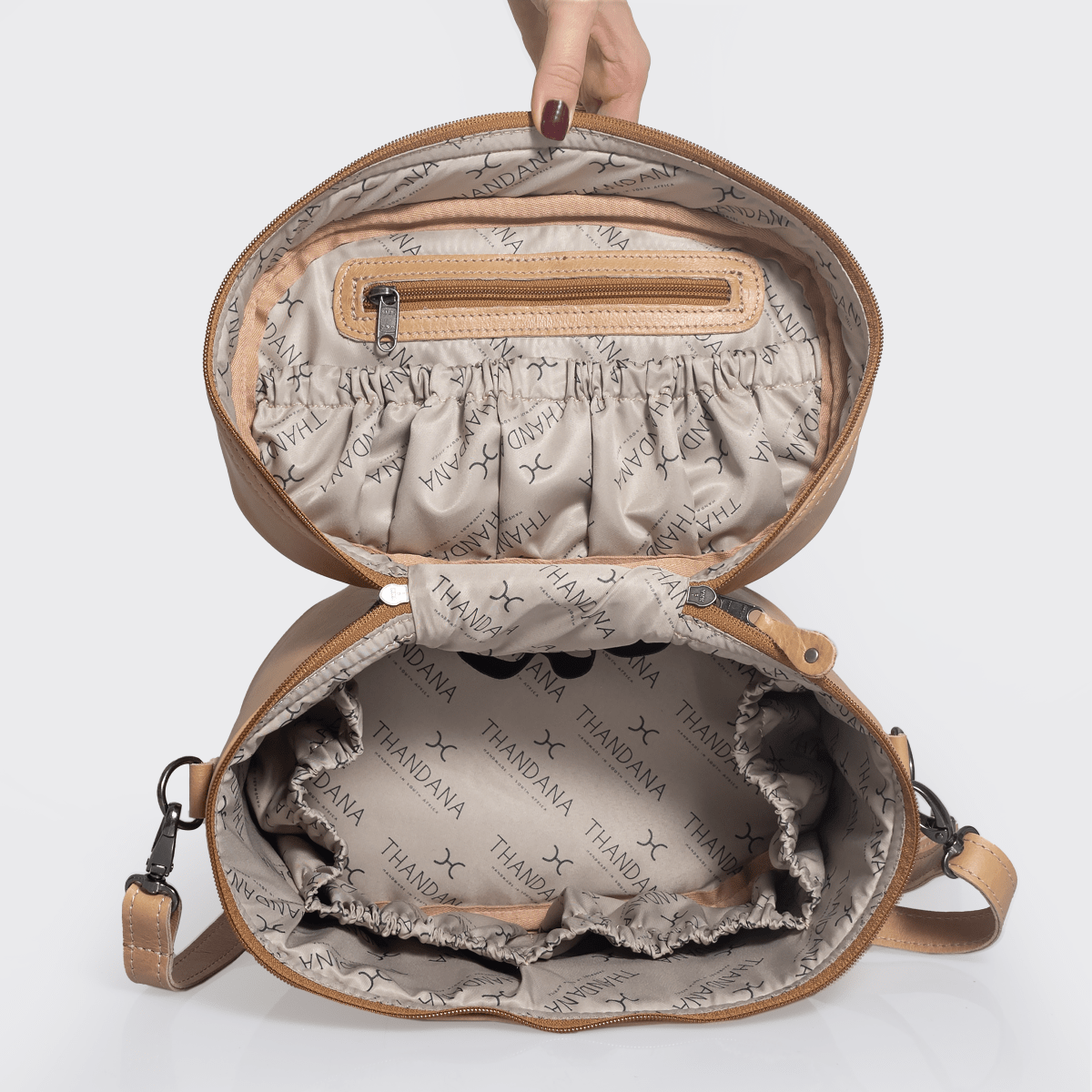 Bougie Vanity Pink | Laminated Fabric with Genuine Leather Vanity Fabric by Thandana