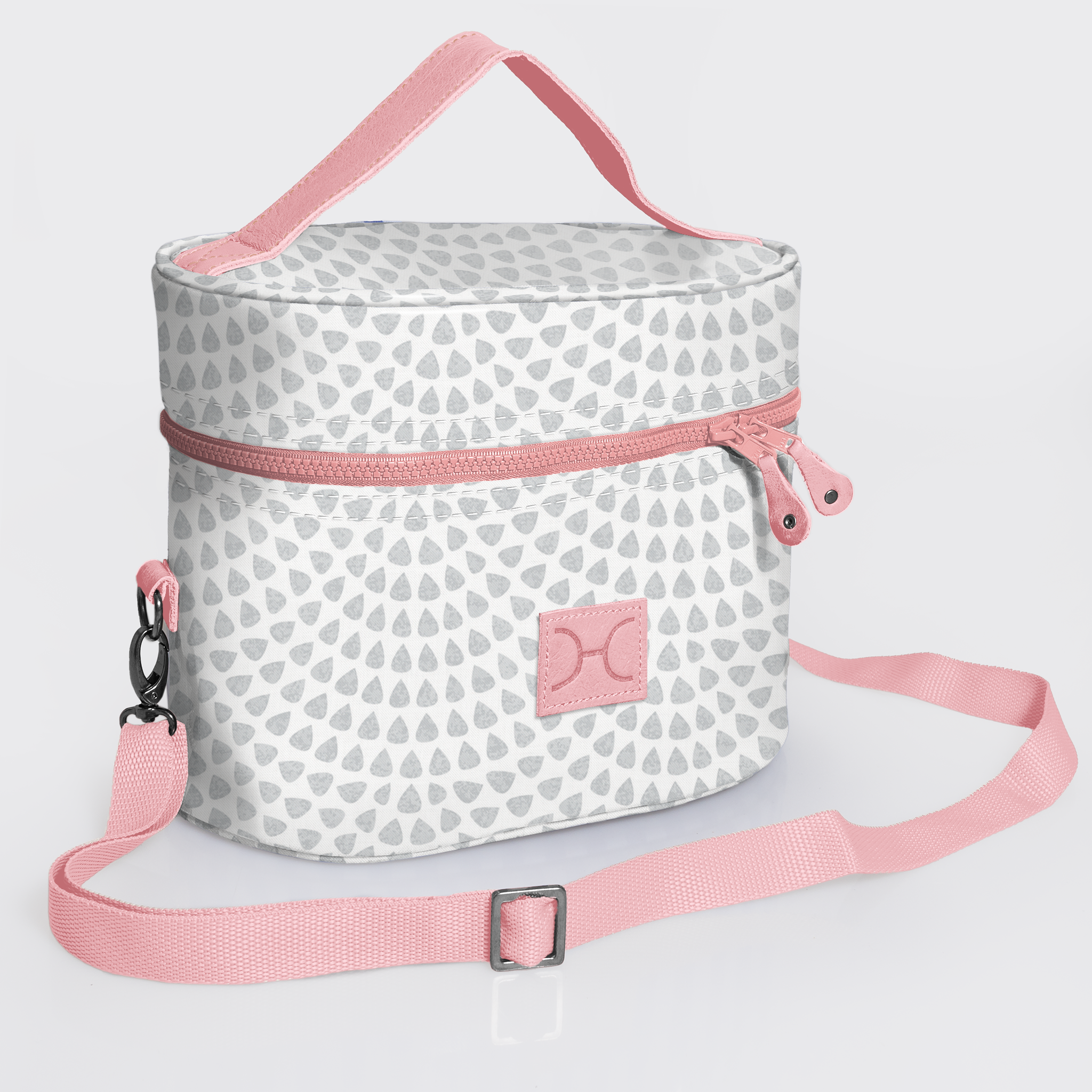 Bougie Vanity Pink | Laminated Fabric with Genuine Leather Vanity Fabric by Thandana