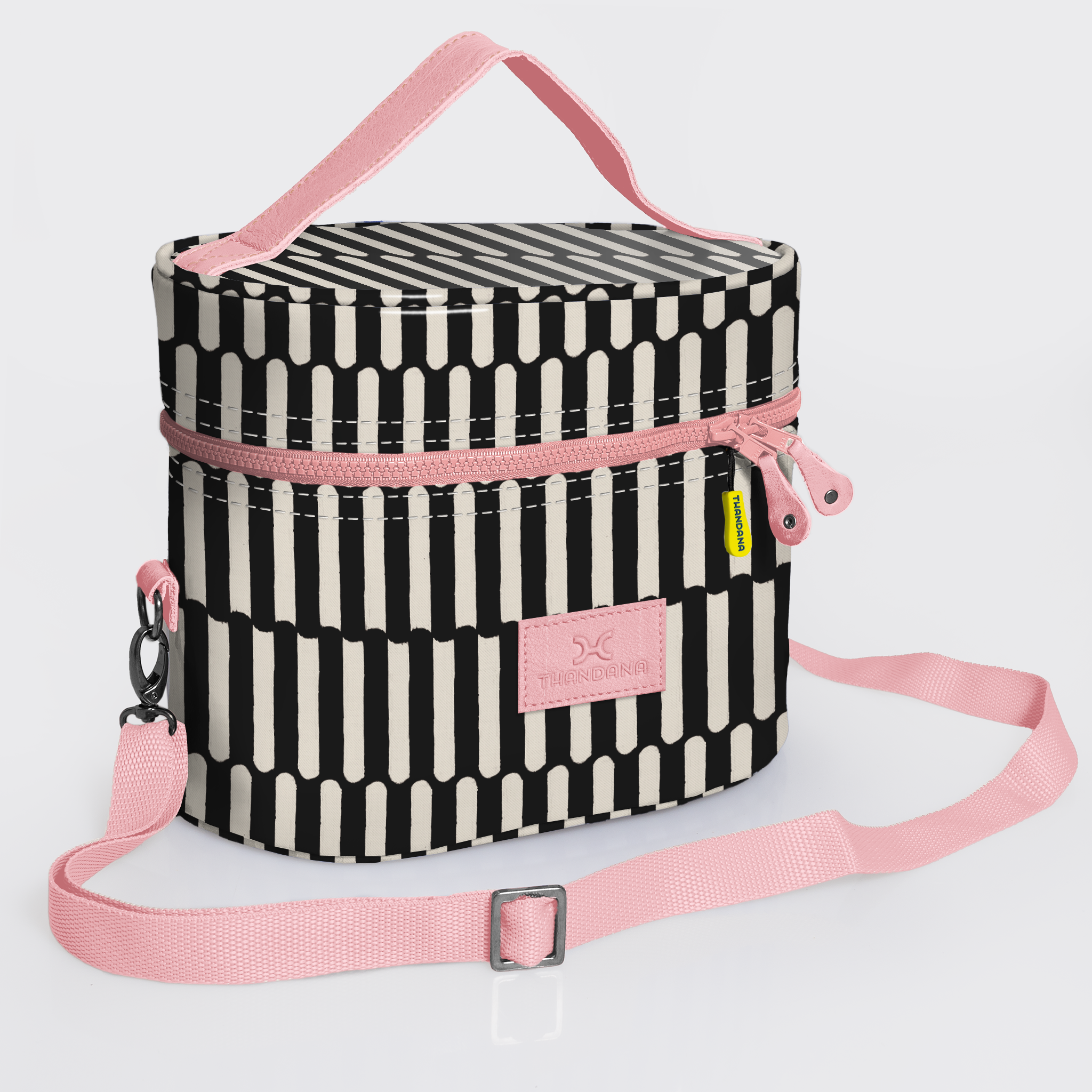 Bougie Vanity Pink | Laminated Fabric with Genuine Leather Indie - Pitch Vanity Fabric by Thandana