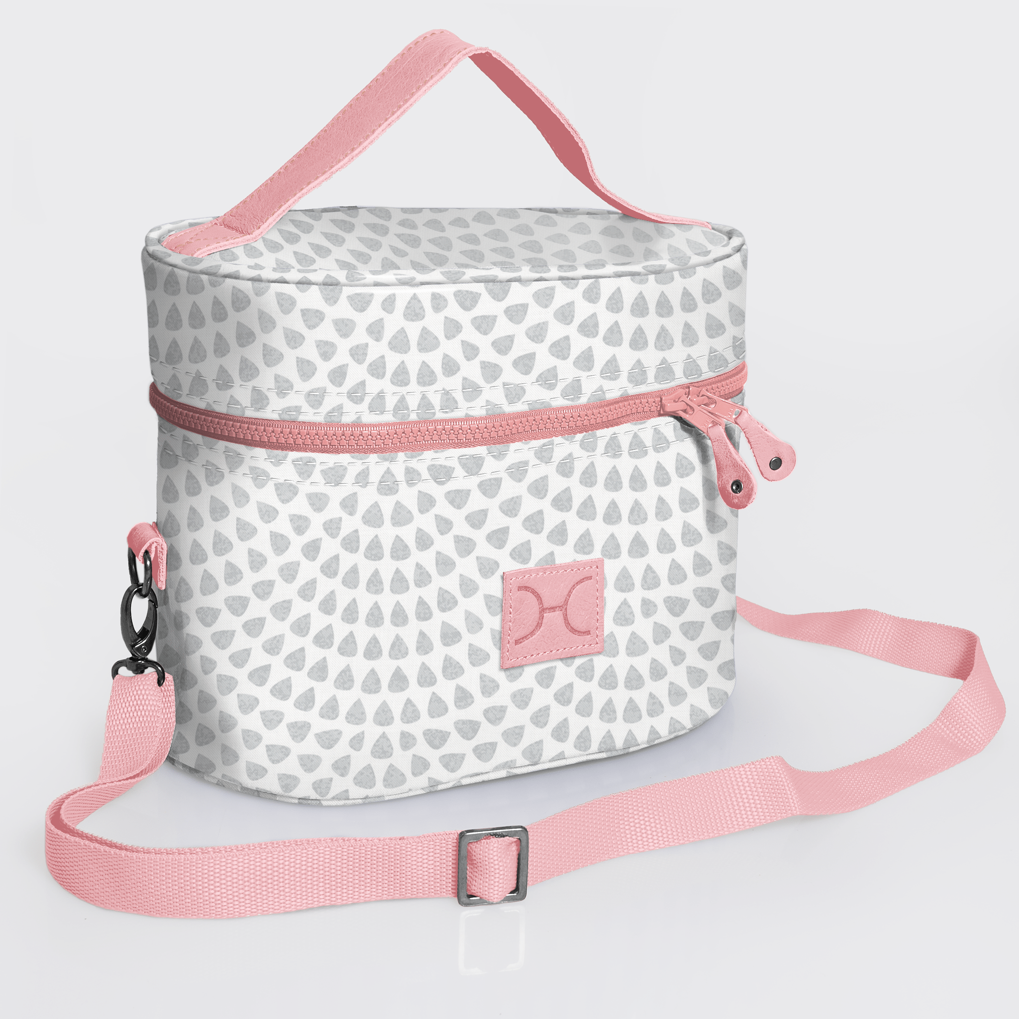 Bougie Vanity Pink | Laminated Fabric with Genuine Leather Scale Away with me - Moonstruck Vanity Fabric by Thandana