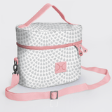 Bougie Vanity Pink | Laminated Fabric with Genuine Leather Scale Away with me - Moonstruck Vanity Fabric by Thandana