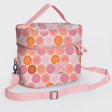 Bougie Vanity Pink | Laminated Fabric with Genuine Leather Smiley - Blush Vanity Fabric by Thandana