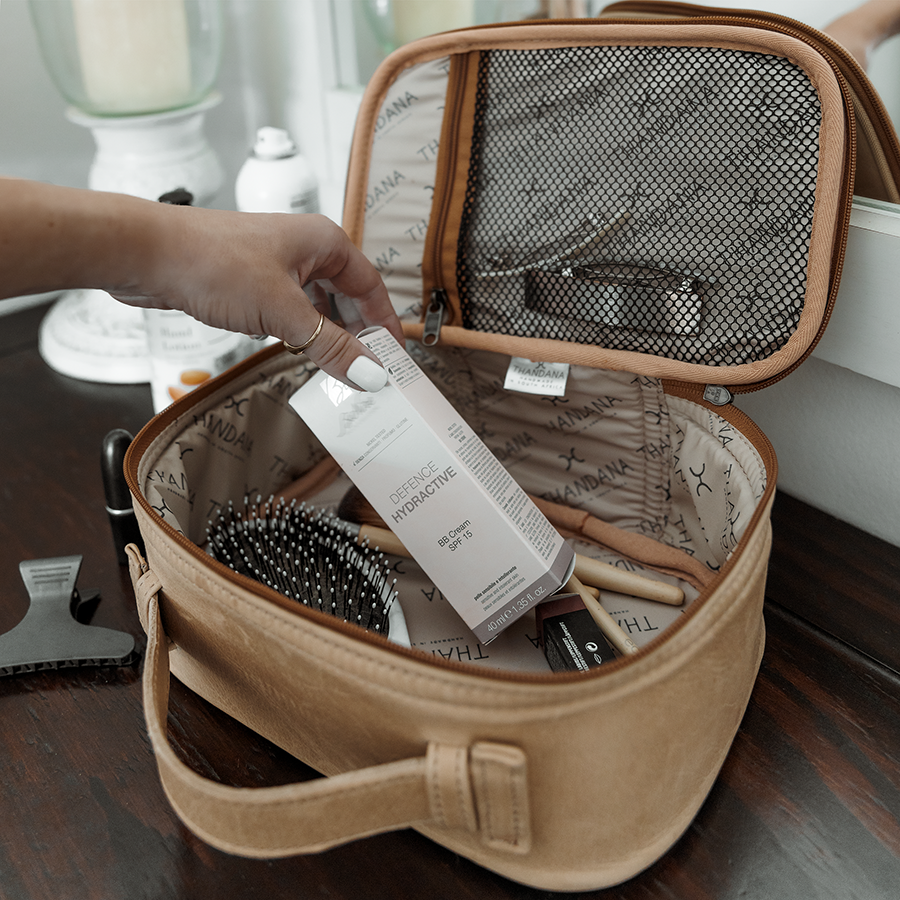 Box Vanity | Genuine Leather Vanity Bag by Thandana